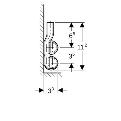 Geberit Mapress Kupfer Anschluss-T-Stück-Set, für Rücklauf d22-15, Farbe kupfer Bild 4