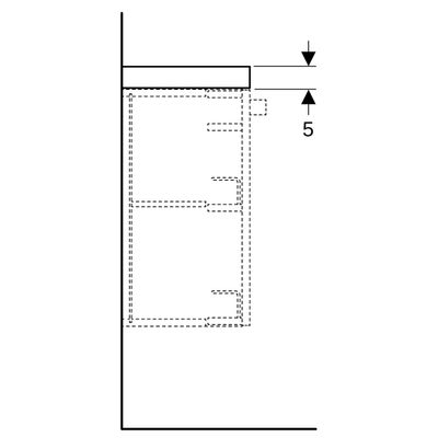 Geberit Renova Comfort Abdeckplatte 27,3 x 5 x 30,2 cm, grafit, Farbe graphit Bild 4