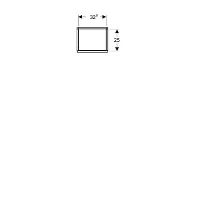Geberit ONE Hochschrank, mit 1 Tür 36 x 180 x 29,1 cm, lava, Farbe braun Bild 3