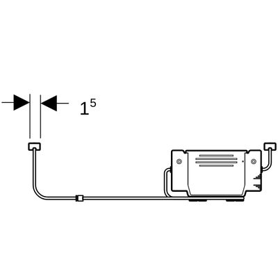 Geberit Lichtleiste, für Schublade, Länge: 35 cm Bild 3