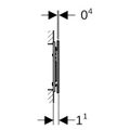 Geberit Sigma70 Betätigungsplatte für WC 2-Mengen-Spülung, gebürstet / easy-to-clean, 158 x 240 x 11 mm Bild 3