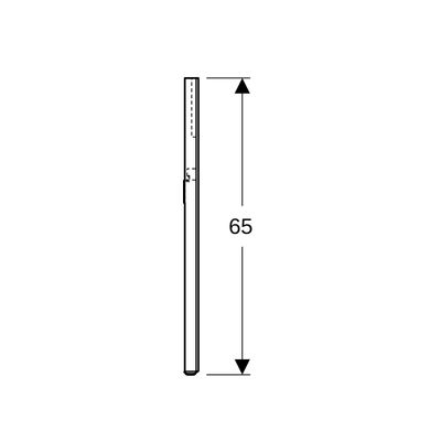 Geberit Option Lichtspiegel Beleuchtung oben, 70 x 65 x 3,5 cm, 650 x 700 mm Bild 5