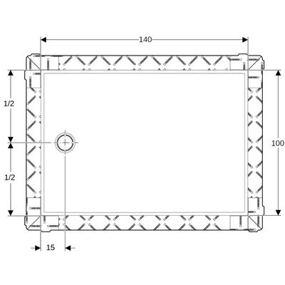 Geberit Duschflaeche aus Varicor, bodeneben,1000 x 1400 mm, weiss, 18 x 1400 x 1000 mm, Farbe weiß Bild 3