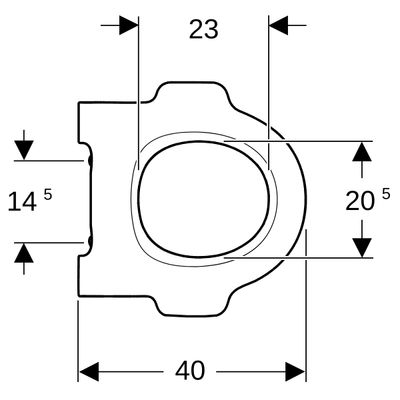 Geberit WC-Sitzring, für Kinder, mit Stützfunktion, weiss, Farbe weiß Bild 4