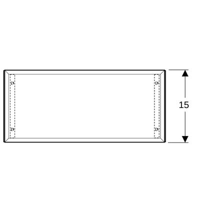 Geberit Acanto Schubladeneinsatz, Farbe braun Bild 2