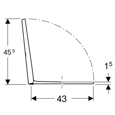 Geberit iCon WC-Sitz, Befestigung von oben mit Absenka, Quick Release, Farbe weiß Bild 5