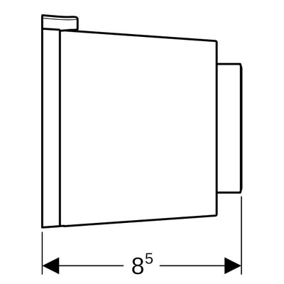 Geberit Typ 01 Fernbetaetigung, rund, pmeum. 1-Mengen-Spülung, AP-Drücker, Farbe weiß Bild 4