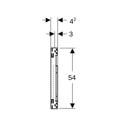 Geberit Duofix Montageplatte, für WT, mit US B: 90 cm, eine Auslaufarmatur zentrisch Bild 4