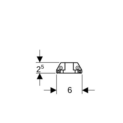 Geberit Steckdosenelement, mit Comfort-Licht Modul, für WTU 60 cm Bild 5