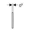 Geberit Typ 30 Betätigungsplatte Typ 20, eckig, für Urinalsteuerung, pneumatische Spülauslösung, schwarz, 130 x 130 mm, Farbe Schwarz Matt Bild 3