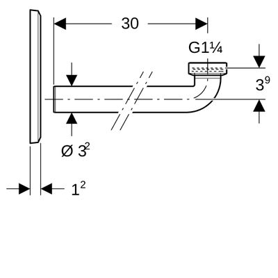 Geberit Abdeckplatte, für Waschtischarmaturen, mit UP-Funktion und UP-Siphon weiss, 300 x 164 x 12 mm, Farbe weiß Bild 4