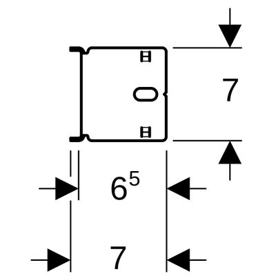 Geberit Duofix Montageplatte, für Unterputzabsperrventile Bild 3