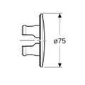 Geberit Mapress C-Stahl Set Abdeckrosette, zu UP-Kugelhahn, mit Befestigung, DN 15 / 20, Farbe silberfarben Bild 3
