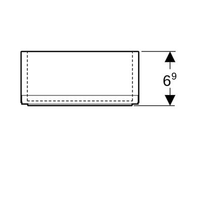 Geberit Acanto Schubladeneinsatz, Farbe braun Bild 4