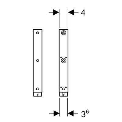 Geberit Set Fussverlaengerungen Länge: 20 cm Bild 3