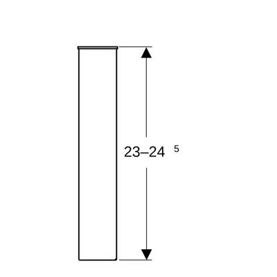 Geberit Set Füsse (2 Stück), H:23-24,5 cm, Farbe silberfarben Bild 4