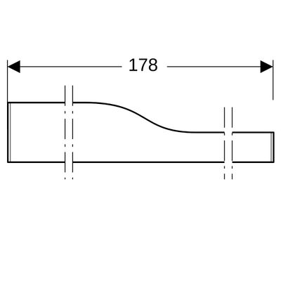 Geberit 4Bambini Front-Dekorblende, rechts, für 4 Waschtischarmaturen, Varicor, matt /, Farbe weiß Bild 3