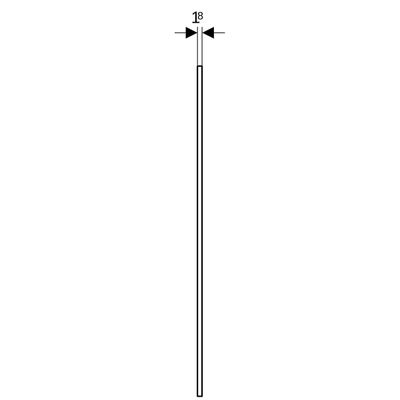 Geberit WC-Paneel für WC-Elemente vorgefertigt, 1300 x 18 mm Bild 3