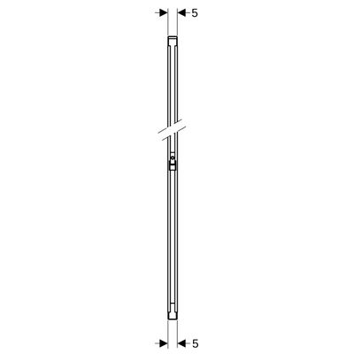 Geberit Duofix Staender, für Trockenbauwand raumhoch, H:260-320 cm, 2600 x 50 mm Bild 4