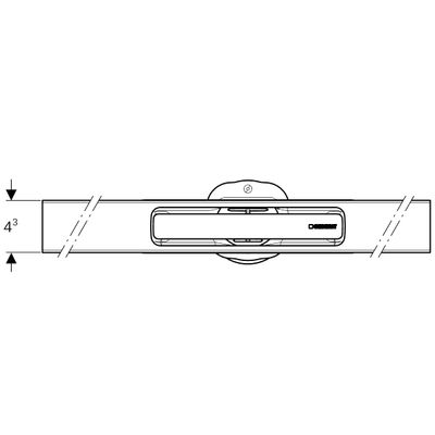 Geberit Duschrinne CleanLine30, 30-110 cm, 8 x 1100 x 430 mm, Farbe silberfarben Bild 4