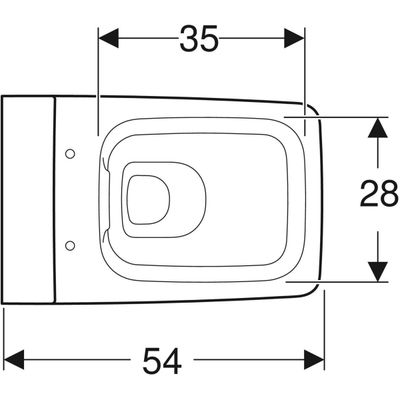 Geberit Xeno2 Wand-WC Tiefspüler geschlossene Form Rimfree, weiss KeraTect, Farbe weiß Bild 4