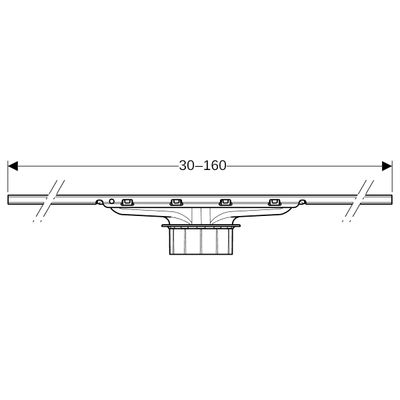 Geberit CleanLine30 Duschrinne 30-160 cm, Farbe schwarz Bild 3