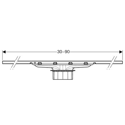 Geberit CleanLine30 Duschrinne 30-90 cm, Farbe schwarz Bild 3