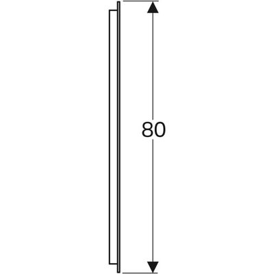 Geberit myDay Lichtspiegel, 60 x 80 x 3 cm Bild 5