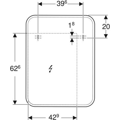 Geberit myDay Lichtspiegel, 60 x 80 x 3 cm Bild 4