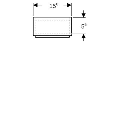 Geberit Schubladeneinsatz, für obere Schubl, 32,9 x 15,6 x 6,7 cm Bild 2