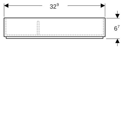 Geberit Schubladeneinsatz, für obere Schubl, 32,9 x 15,6 x 6,7 cm Bild 3