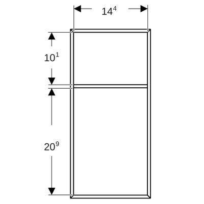Geberit Schubladeneinsatz, für obere Schubl, 32,9 x 15,6 x 6,7 cm Bild 4