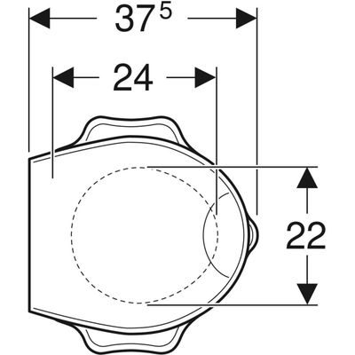 Geberit Bambini WC-Sitz, für Kinder mit Stützf. Schildkrötendesign, Farbe rot Bild 4