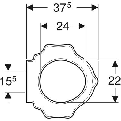 Geberit Bambini WC-Ring, für Kinder mit Stützf. Schildkrötendesign, verkehrsgelb Bild 4