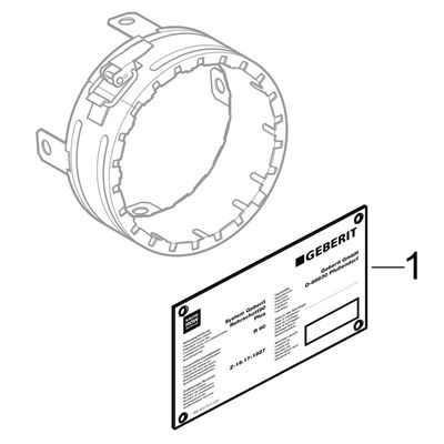 Geberit, 125 / 135 mm, für Silentdb20,-PP, PE, DN 125 Bild 2