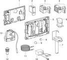 Geberit Duofresh Modul, mit automatische Auslösung, für Sigma Unterputz-Spülkasten 12 cm, Farbe anthrazitgrau Bild 2