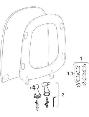 Geberit Citterio WC-Sitz, mit Absenkautomatik, Farbe weiß Bild 2