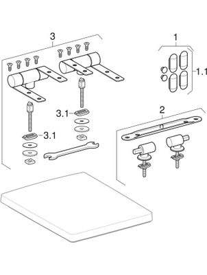 Geberit Preciosa WC-Sitz, weiss Scharniere Edelstahl, Farbe weiß Bild 2