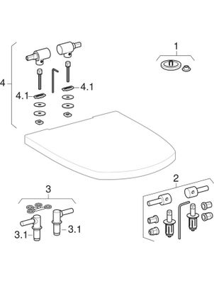 Geberit Vitelle WC-Sitz, weiss Scharniere Edelstahl, Farbe weiß Bild 2