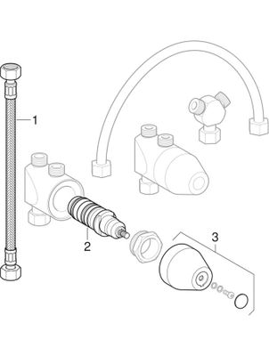 Geberit Minithermostat, für Waschtischarmatur Bambini Bild 2