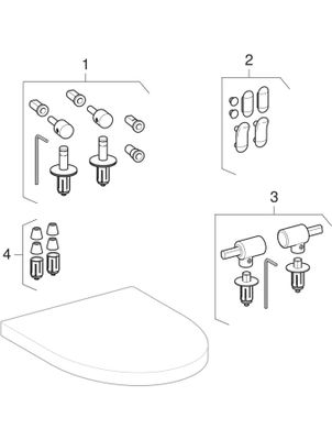 Geberit Flow WC-Sitz, weiss Scharniere verchromt, mit Absenkautomatik, Farbe weiß Bild 2