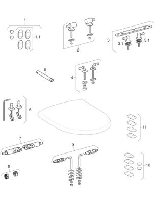 Geberit Wand-Tiefspül-WC-Set, Sitz ohne AS, 400 x 365 x 540 mm, Farbe weiß Bild 4