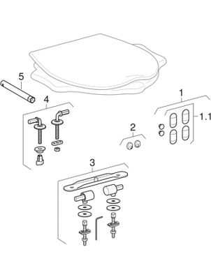 Geberit er Wand-Tiefspül-WC, weiss, 340 x 330 x 535 x 535 mm, Farbe weiß Bild 3