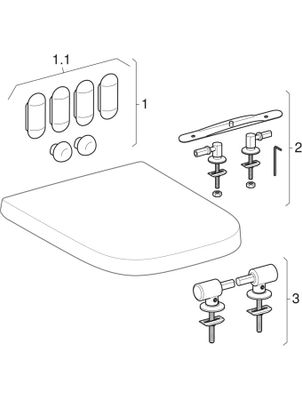 Geberit Wand-Tiefspül-WC, spül randlos, teilgeschl.Form, KeraTect, 335 x 350 x 540 mm, Farbe weiß Bild 3