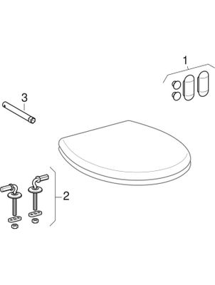 Geberit er Wand-Tiefspül-WC, weiss, 340 x 330 x 535 x 535 mm, Farbe weiß Bild 4