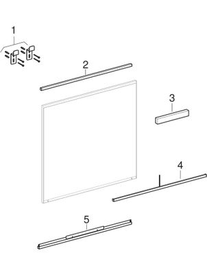 Geberit Option Plus Lichtspiegel, mit direkter und indirekter Beleuchtung Breite 40 cm Bild 2