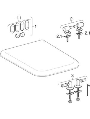 Geberit myDay WC-Sitz, mit Absenkautomatik, 430 x 360 mm, Farbe weiß Bild 2