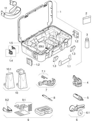 Geberit FlowFit Koffer bestückt (2), mit Einsatz 20-I, d16-75 Bild 2