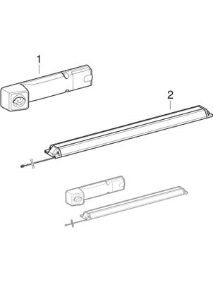 Geberit Steckdosenelement, mit Comfort-Licht Modul, für WTU 60 cm Bild 2