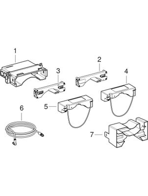 Geberit Elektro- & Kommunikationsanschlussdose, für Montageelement Wand-WC Bild 2